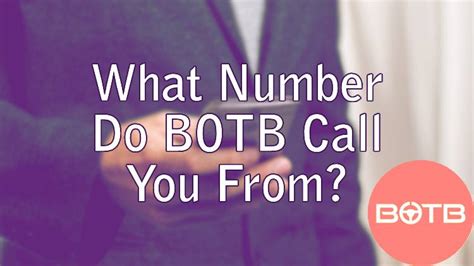 botb number